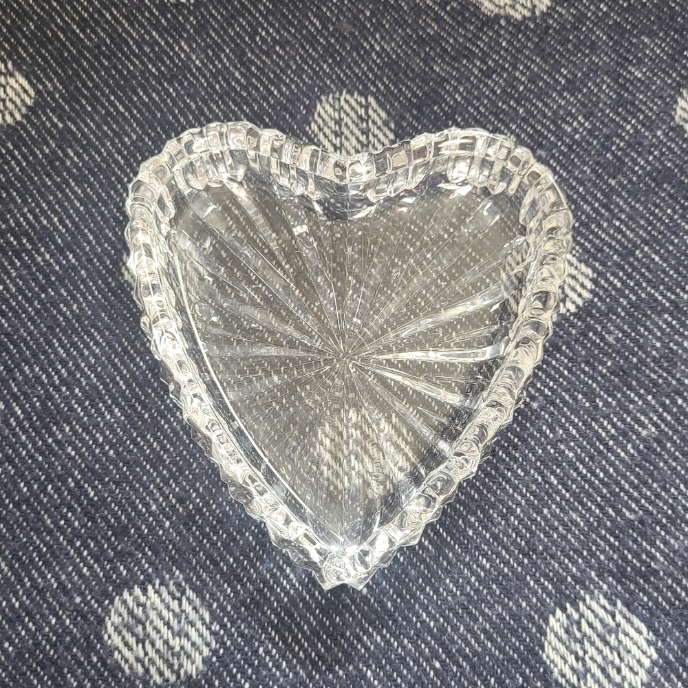 Waterford Crystal Heart Shaped Trinket Dish